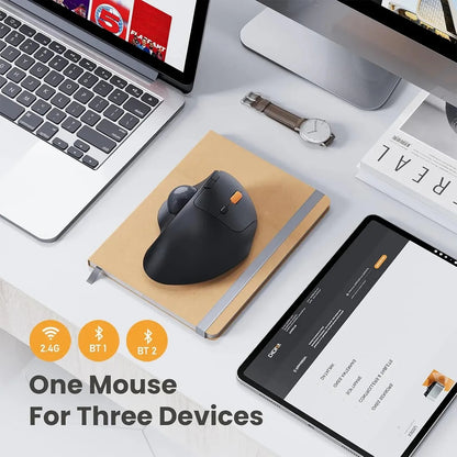 Mouse Con Trackball Diestro Ergonómico Inalámbrico ProtoArc Em04