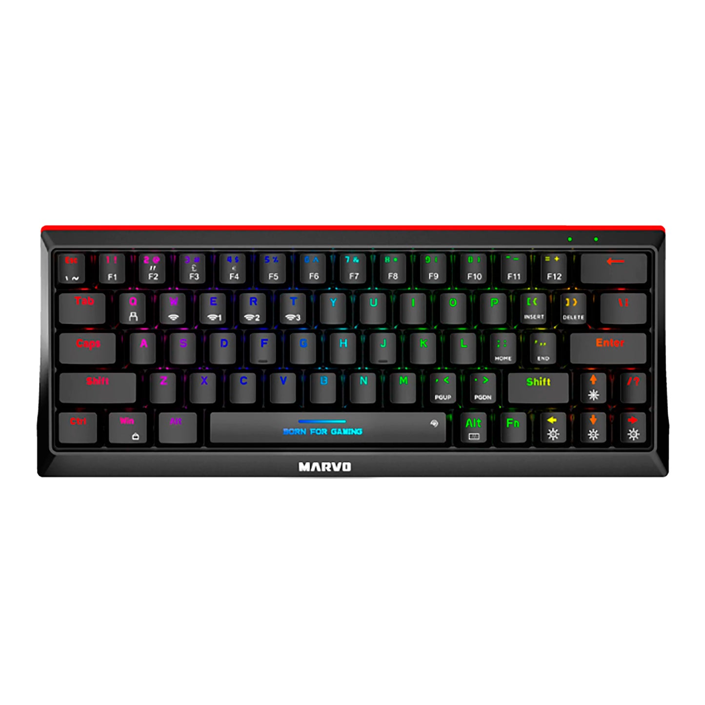 Teclado Gaming Bt Español Marvo Kg962w Mecánico Retroiluminado
