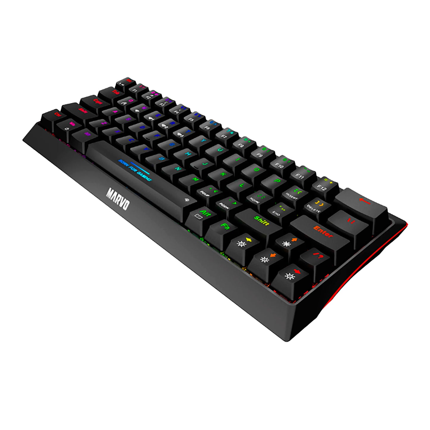 Teclado Gaming Bt Español Marvo Kg962w Mecánico Retroiluminado
