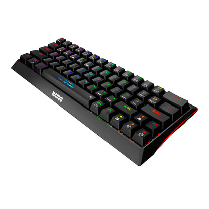 Teclado Gaming Bt Español Marvo Kg962w Mecánico Retroiluminado