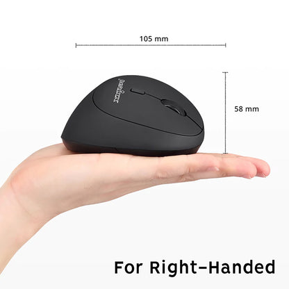 Mouse Ergonómico Vertical Derecho Perixx 719 Diginet Color Negro